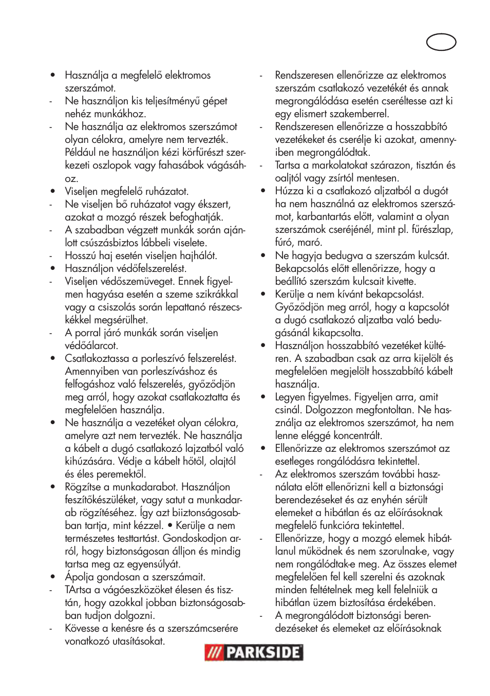 Parkside PTBM 500 A1 User Manual | Page 39 / 122