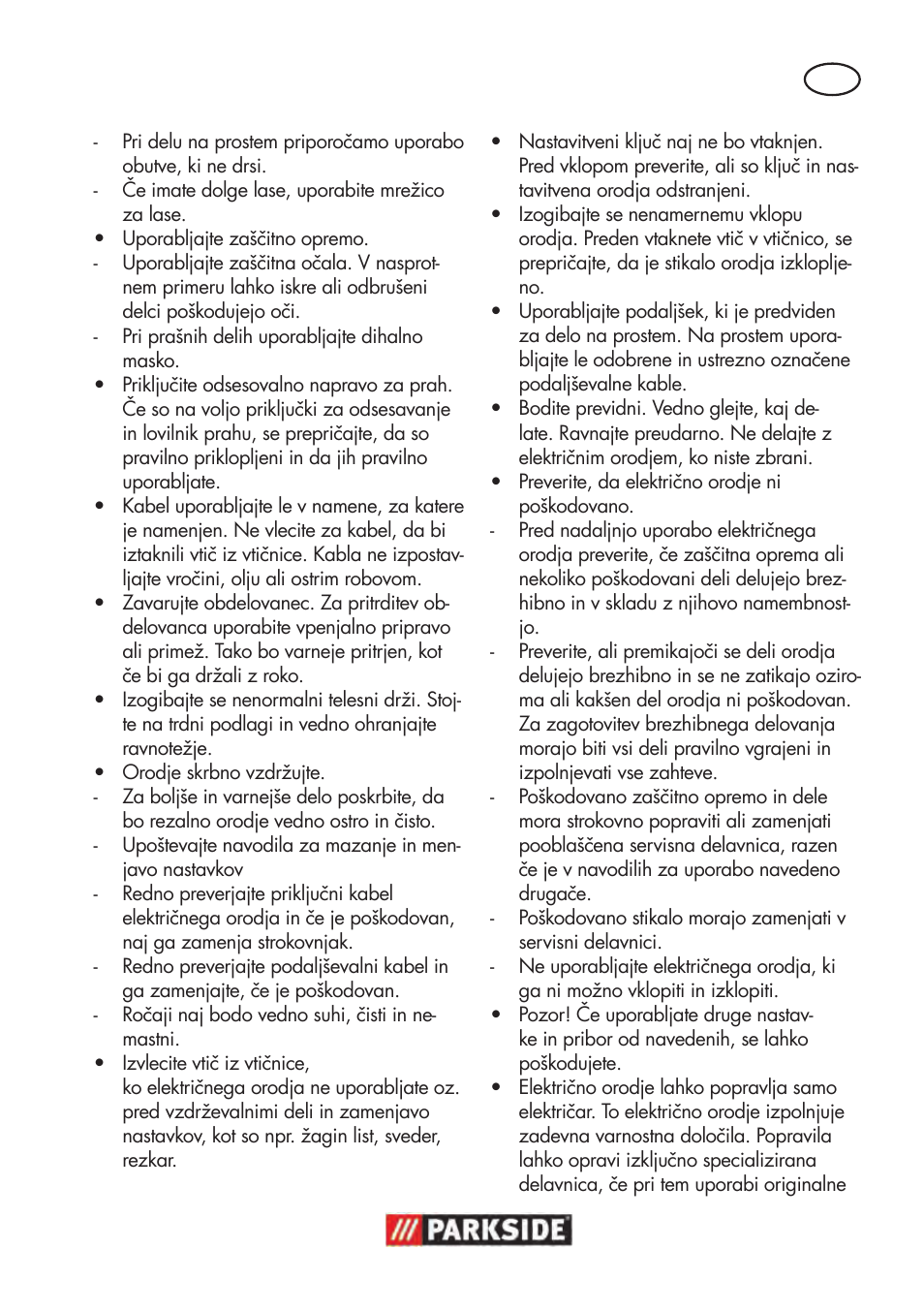 Parkside PTBM 500 A1 User Manual | Page 55 / 122