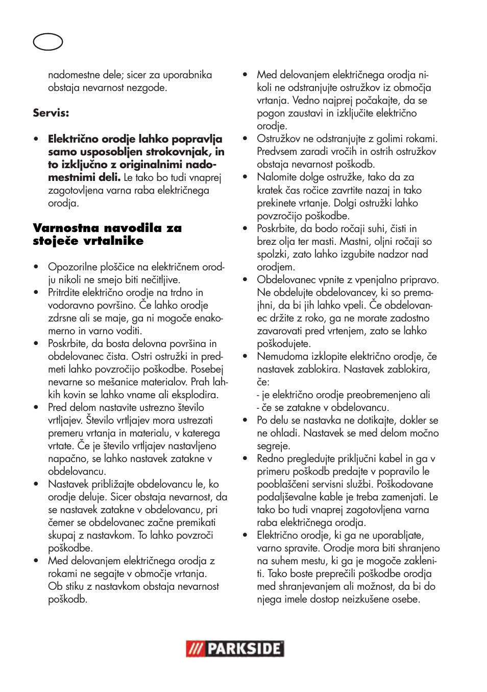 Parkside PTBM 500 A1 User Manual | Page 56 / 122