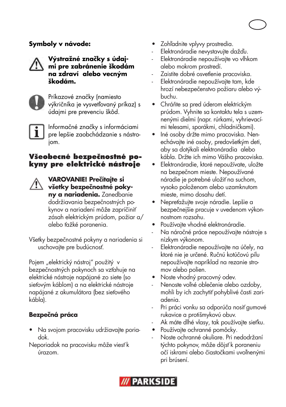 Parkside PTBM 500 A1 User Manual | Page 85 / 122