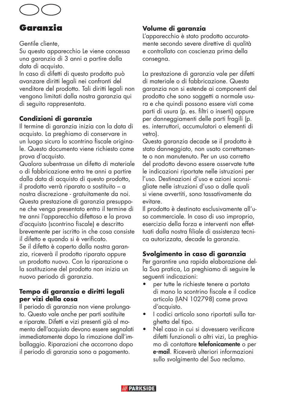 It mt garanzia | Parkside PHD 150 D3 User Manual | Page 28 / 78