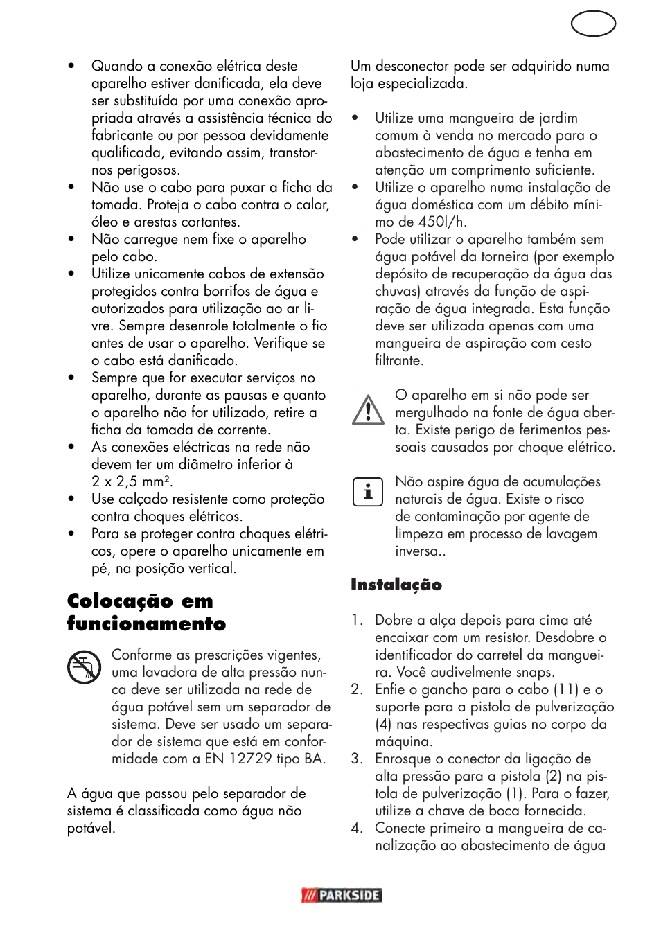 Colocação em funcionamento | Parkside PHD 150 D3 User Manual | Page 35 / 78