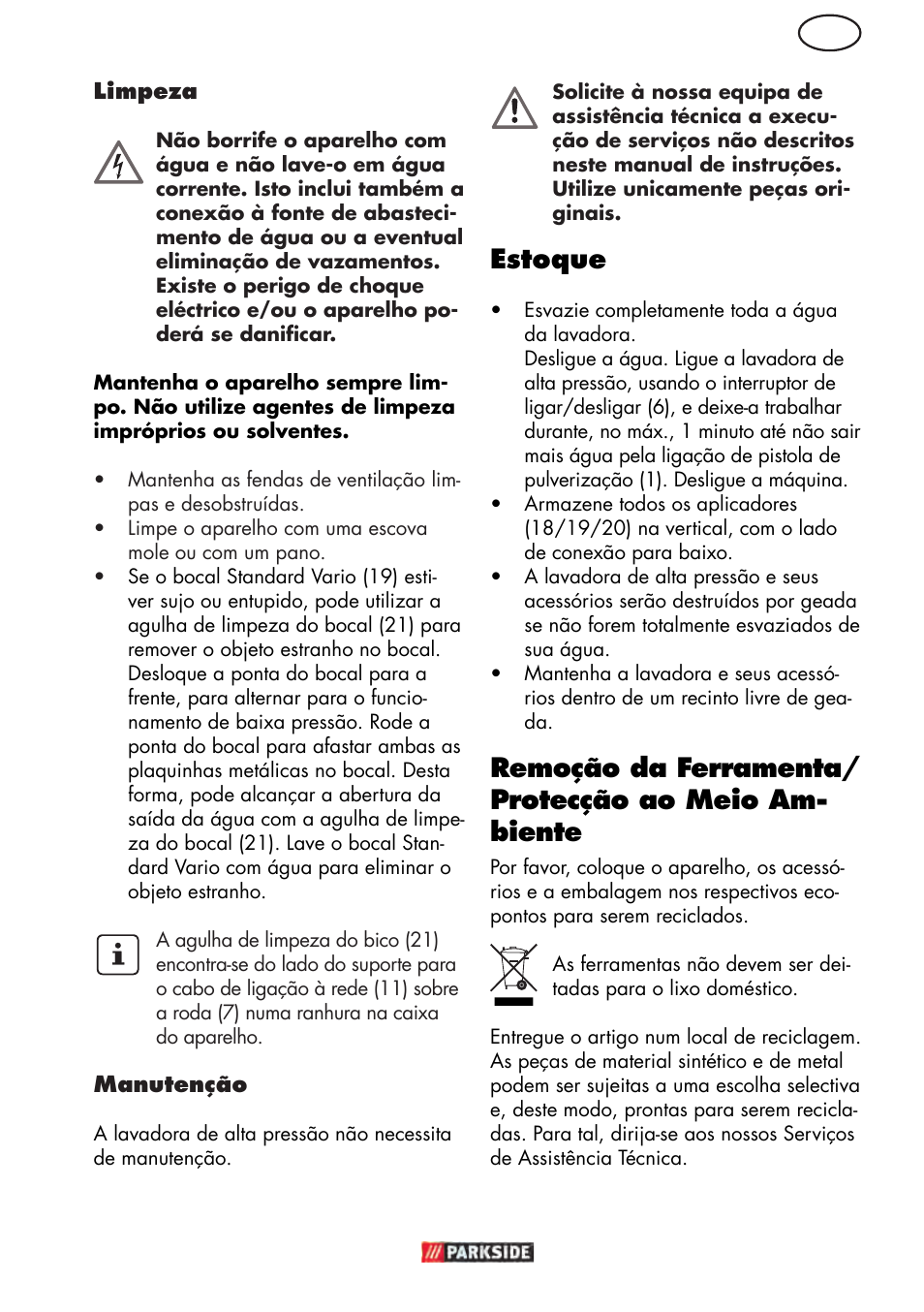 Estoque | Parkside PHD 150 D3 User Manual | Page 39 / 78