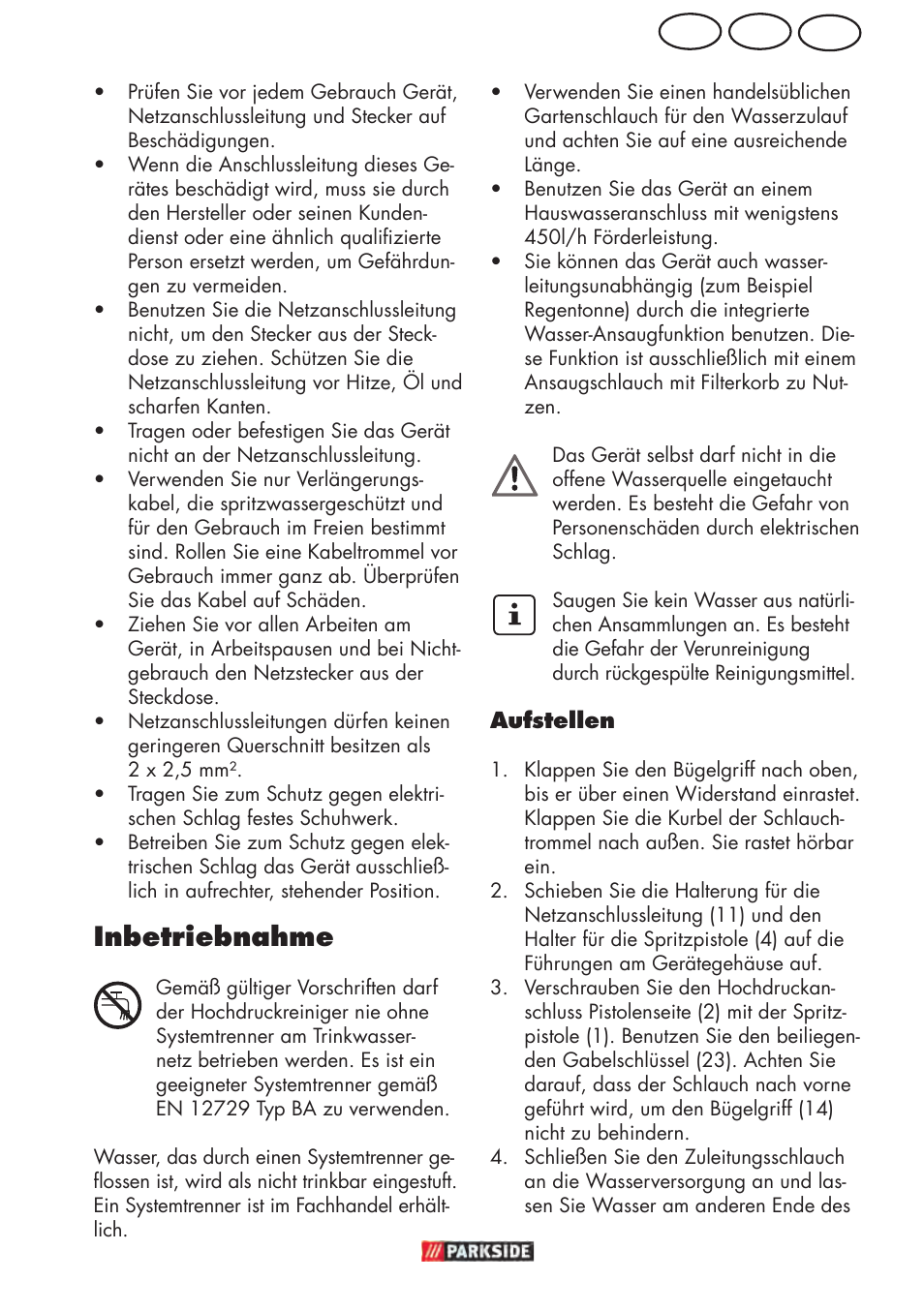 Ch at de, Inbetriebnahme | Parkside PHD 150 D3 User Manual | Page 61 / 78