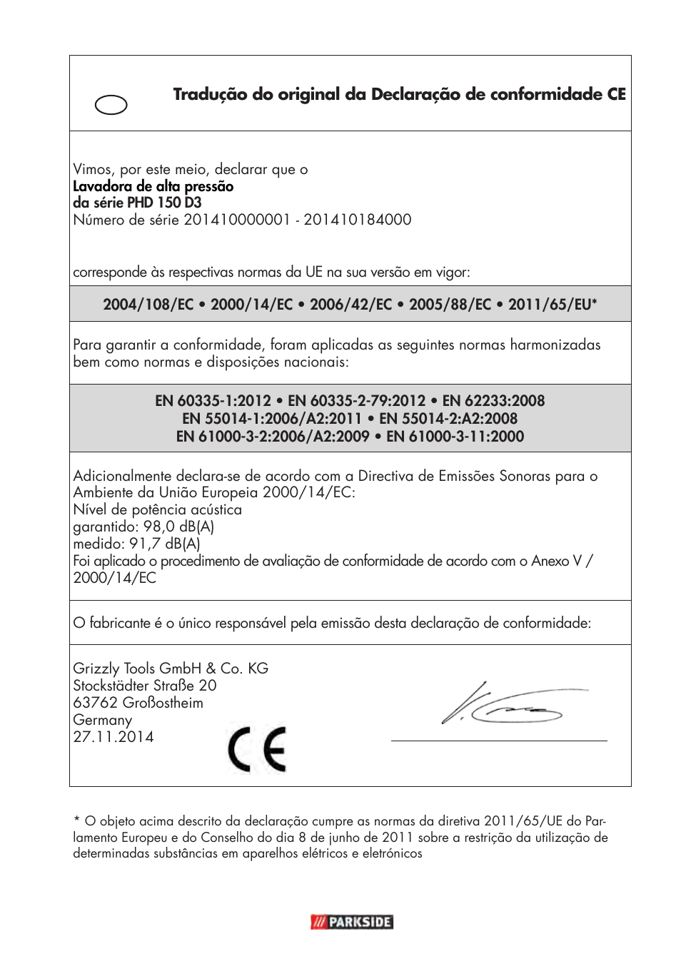Parkside PHD 150 D3 User Manual | Page 73 / 78