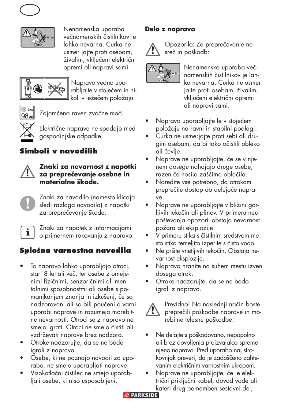Parkside PHD 150 D3 User Manual | Page 46 / 102
