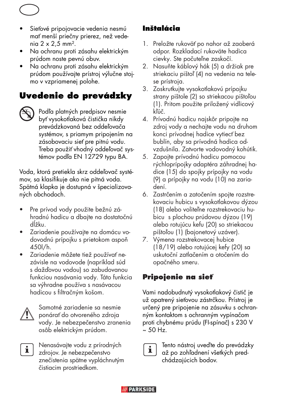 Uvedenie do prevádzky | Parkside PHD 150 D3 User Manual | Page 72 / 102
