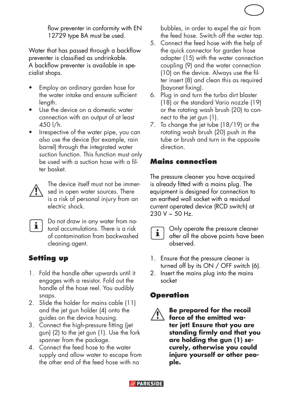 Parkside PHD 150 D3 User Manual | Page 9 / 102