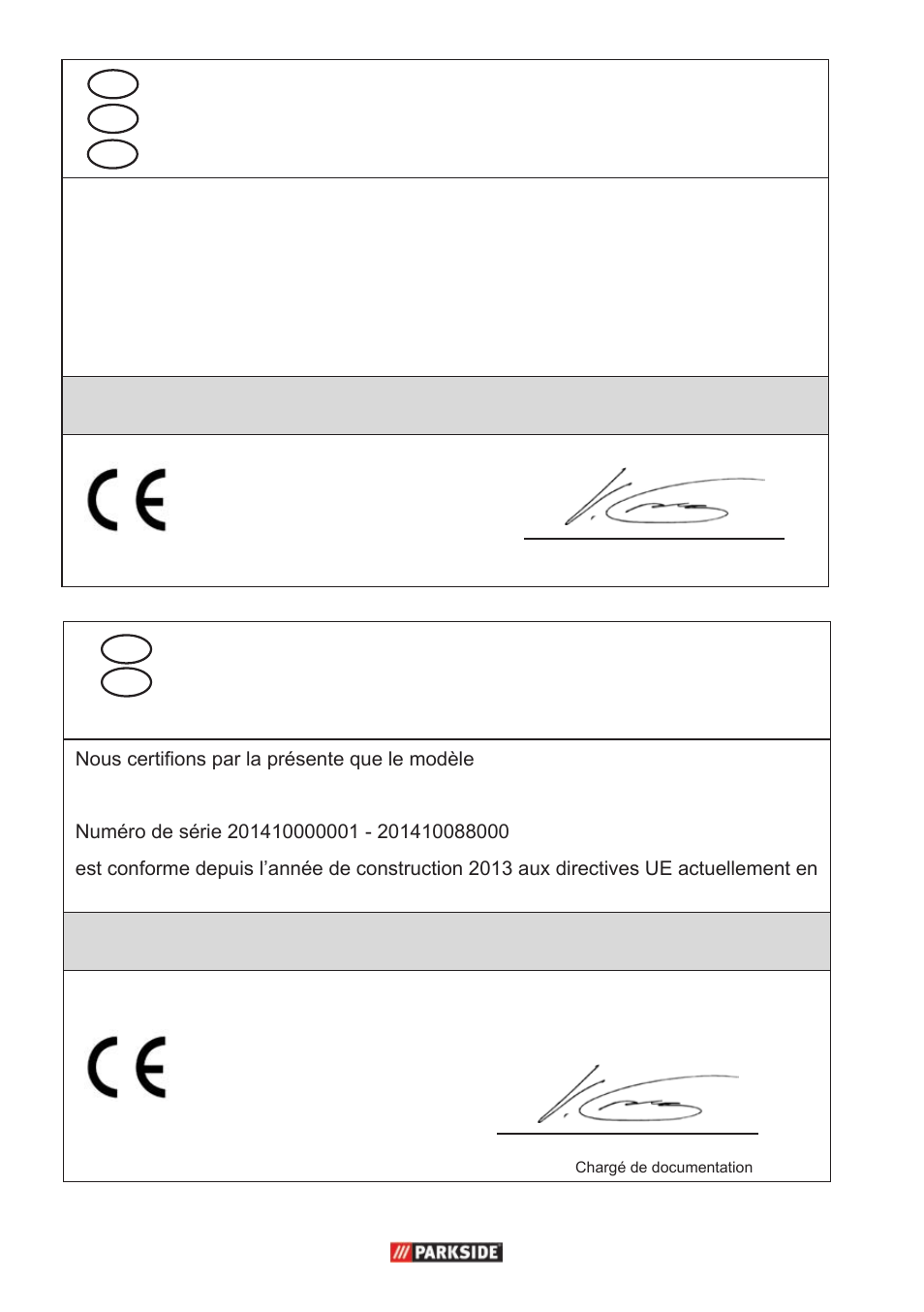 Original ce konformitätserklärung | Parkside PFR 30 A1 User Manual | Page 28 / 30