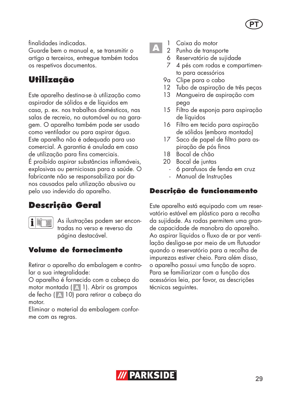 Utilização, Descrição geral | Parkside PNTS 1300 C3 User Manual | Page 29 / 68