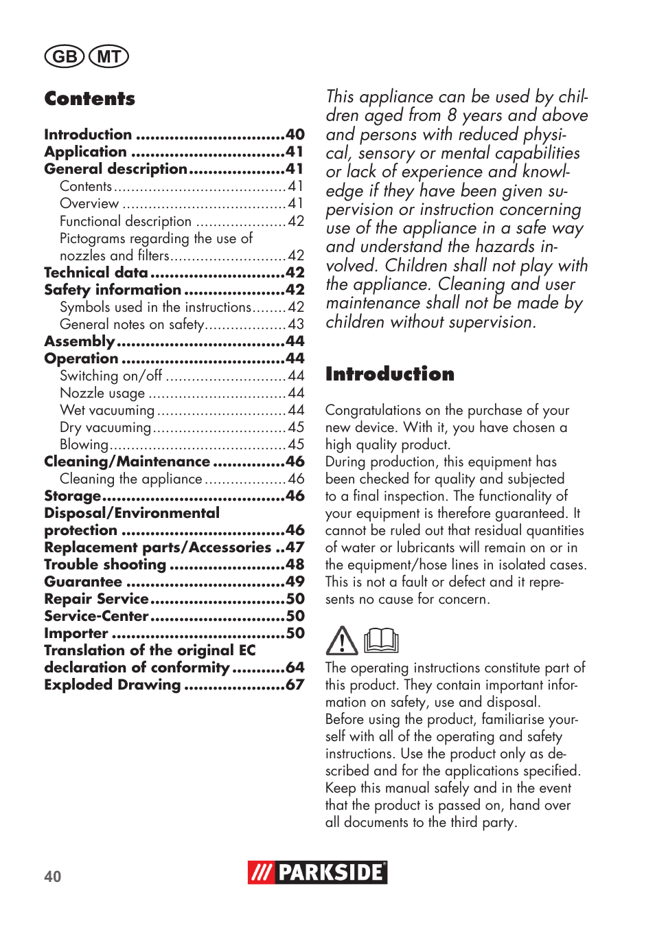 Parkside PNTS 1300 C3 User Manual | Page 40 / 68