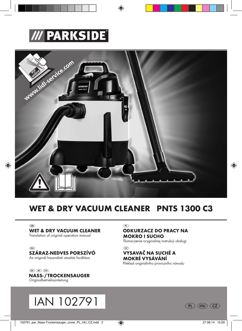 Parkside PNTS 1300 C3 User Manual | 68 pages
