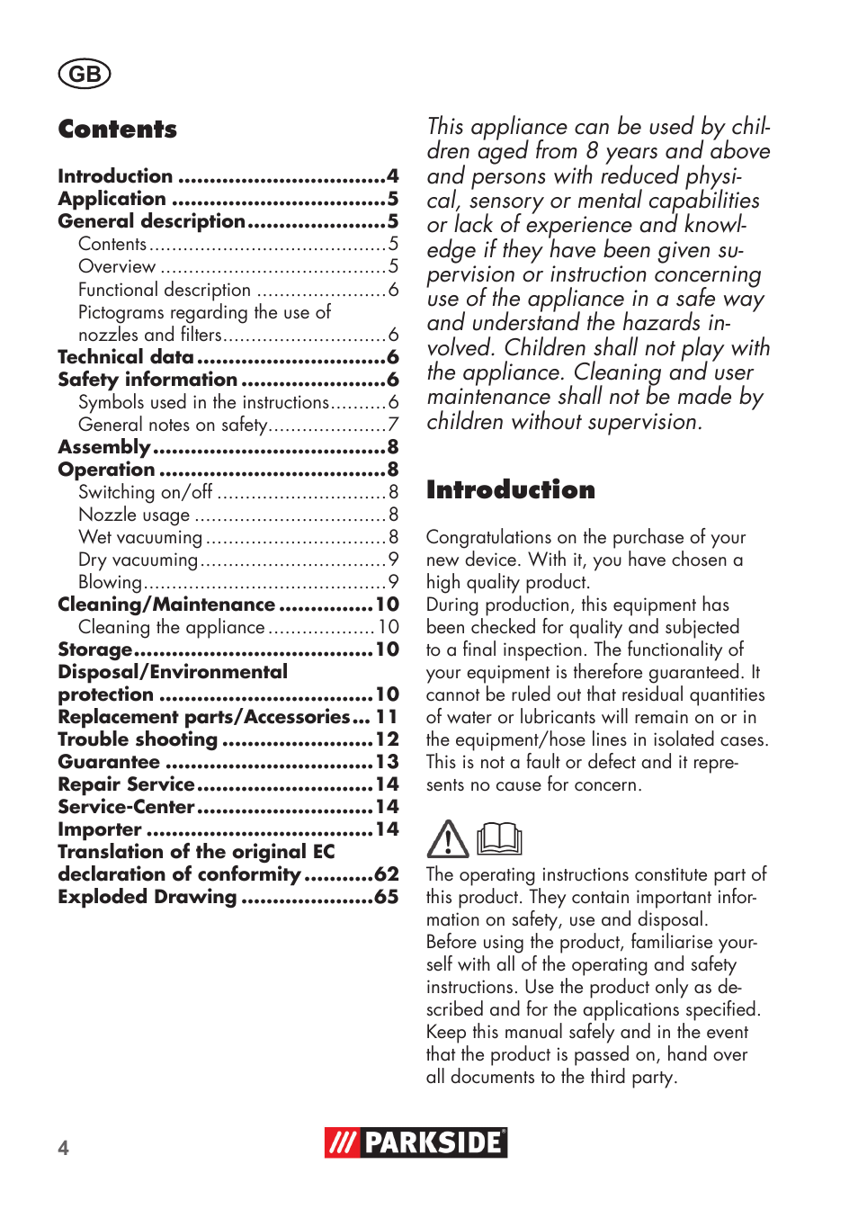 Parkside PNTS 1300 C3 User Manual | Page 4 / 68