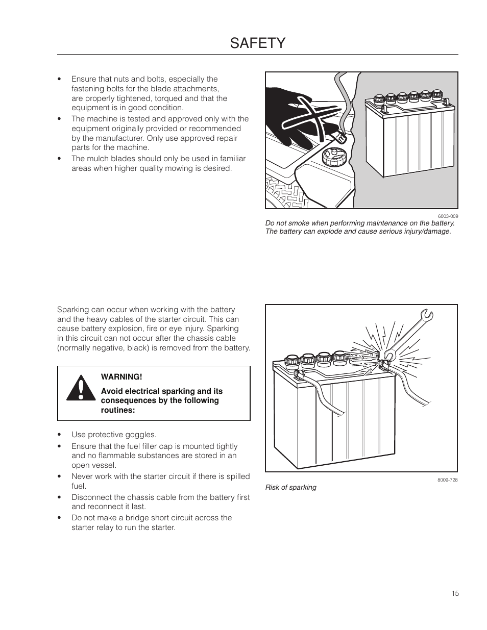 Safety | Dixon Kodiak SE 5225 KOH CE User Manual | Page 15 / 64