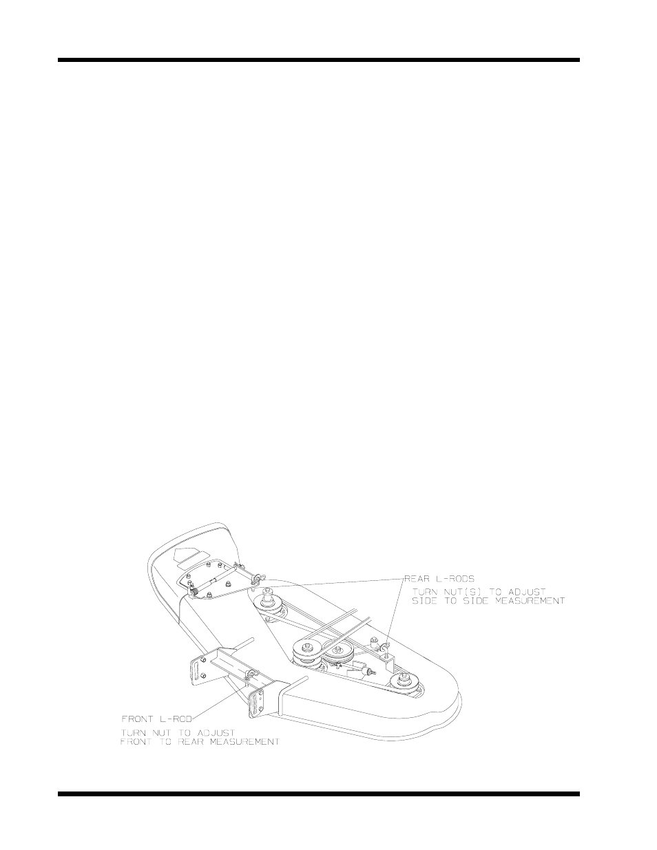 Care and maintenance, Mower deck leveling procedure | Dixon 1857-0599 User Manual | Page 28 / 38