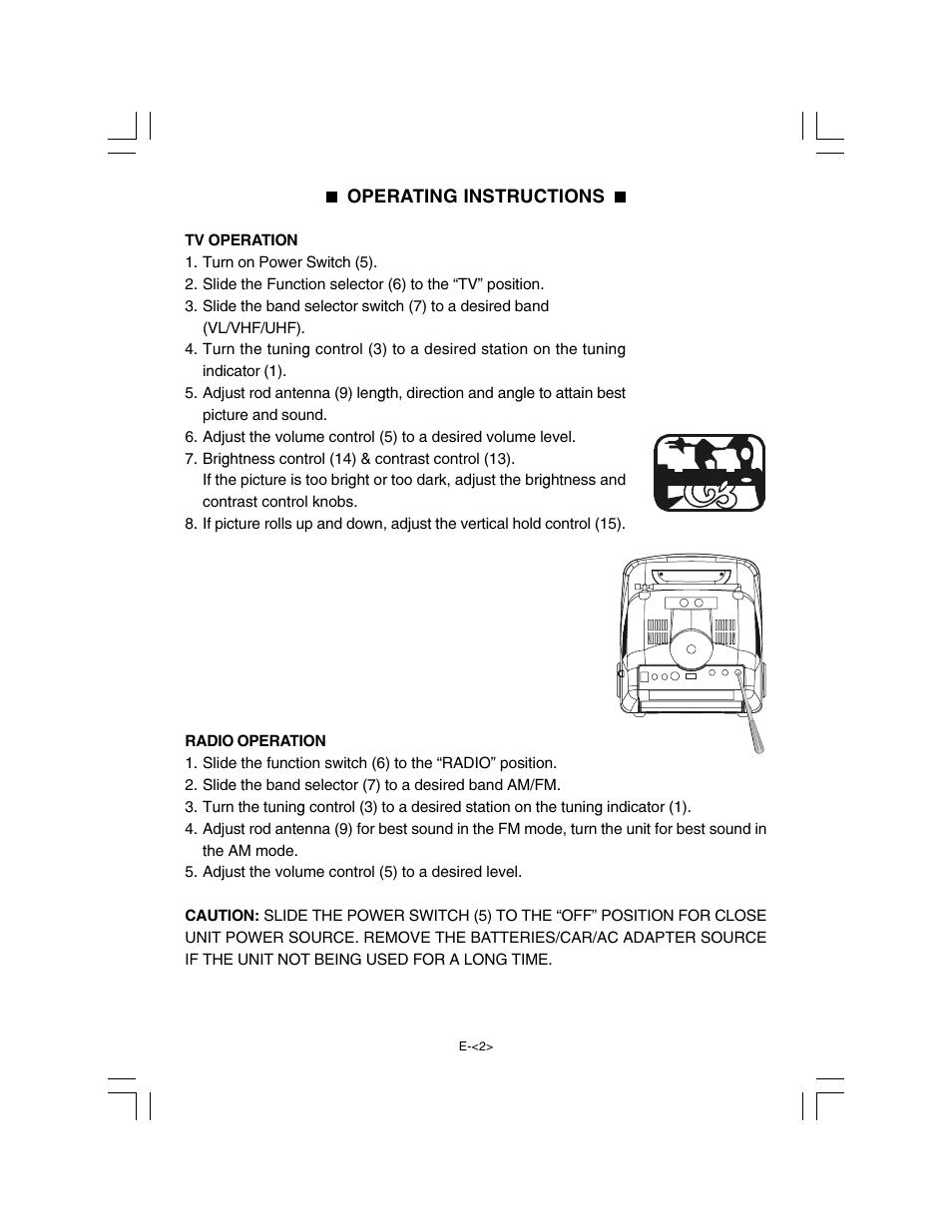 Curtis RT072 User Manual | Page 2 / 7