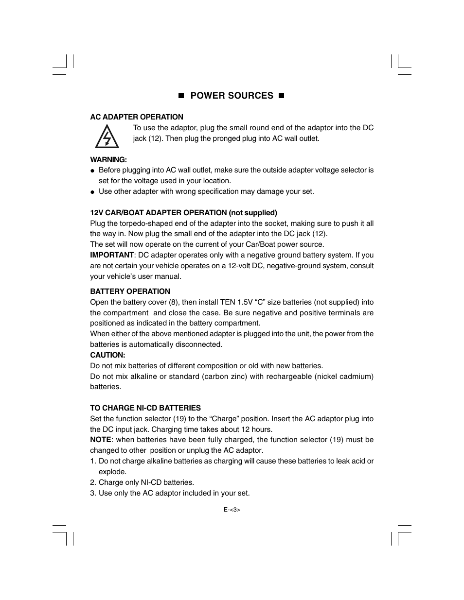 Curtis RT072 User Manual | Page 3 / 7