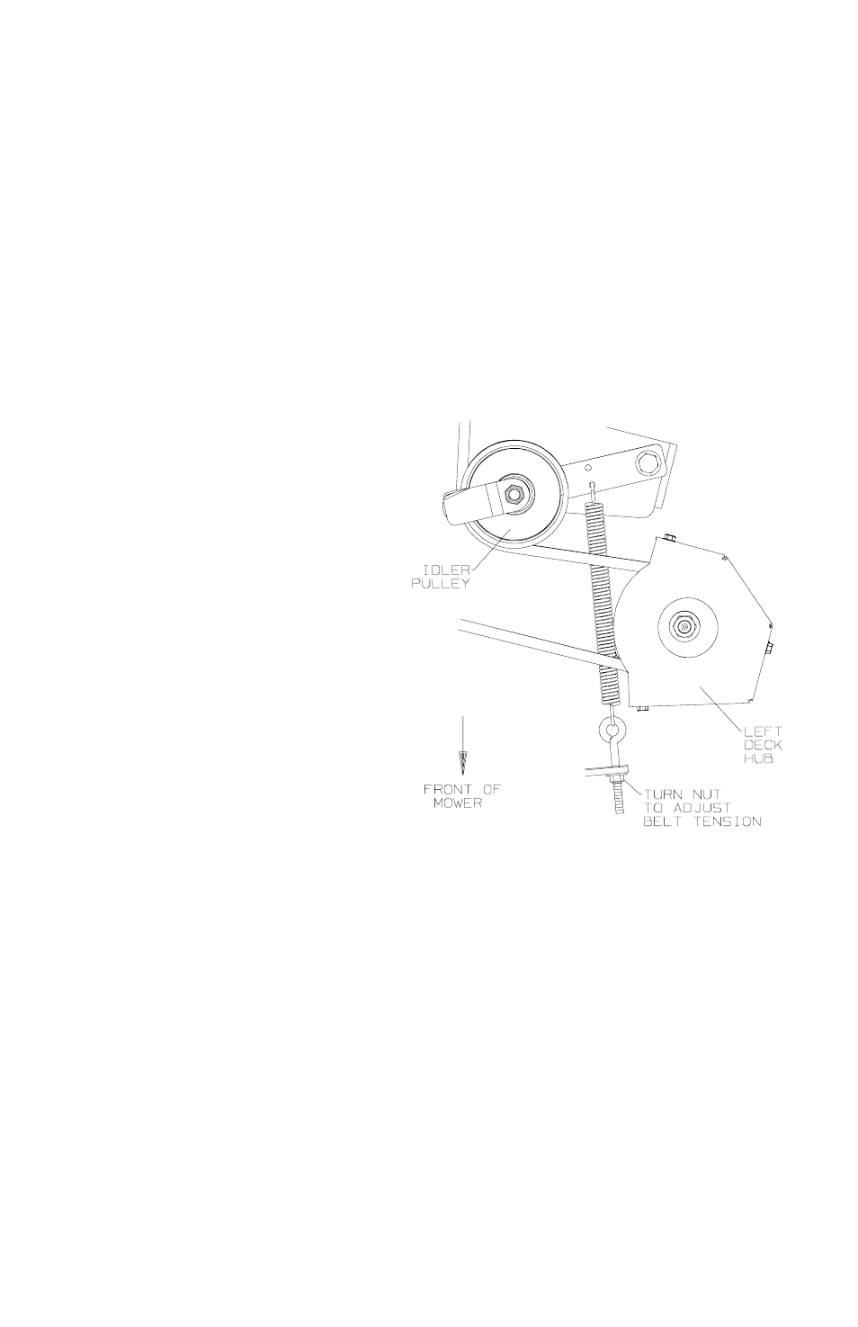 Care and maintenance, Belts, Belt tension | Dixon SPEEDZTR ZTR 44/968999538 User Manual | Page 39 / 48