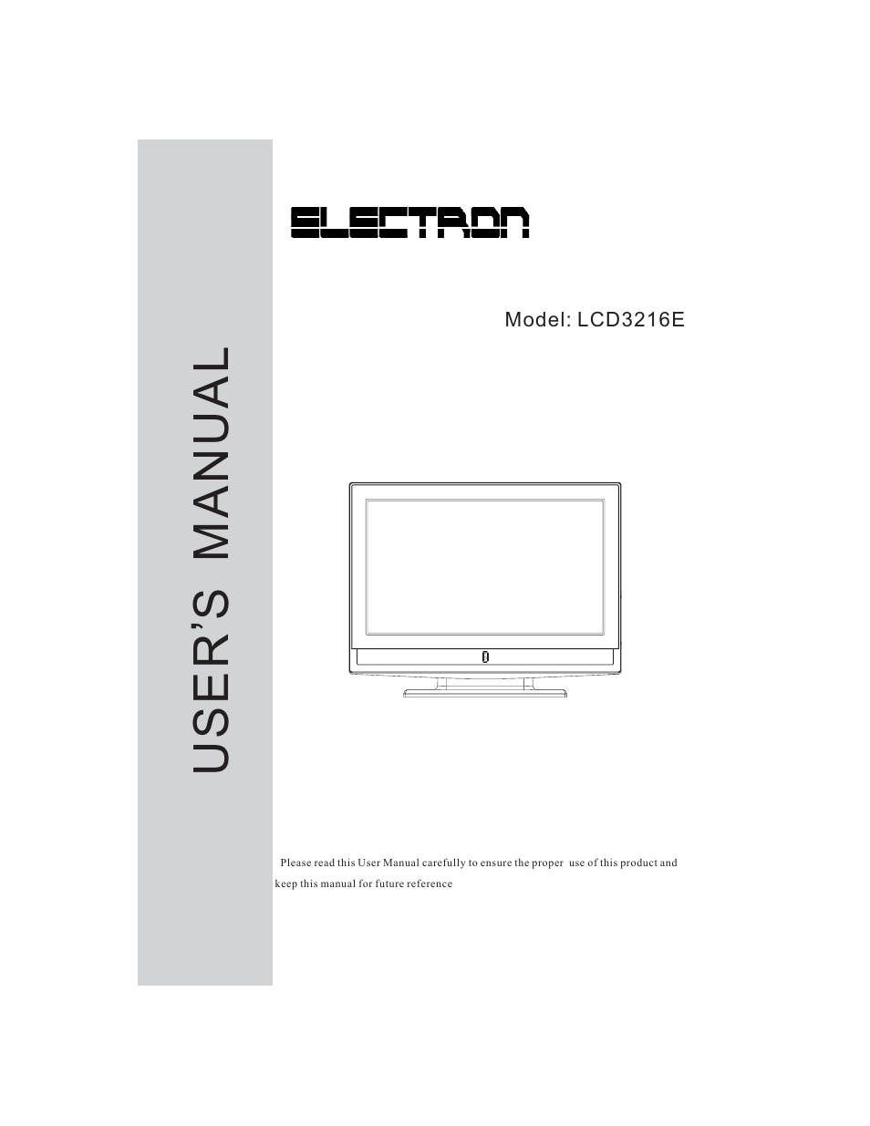 Curtis LCD3216E User Manual | 20 pages