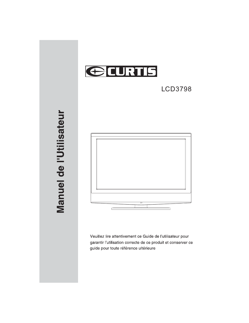 Curtis LCD3798_ User Manual | 22 pages