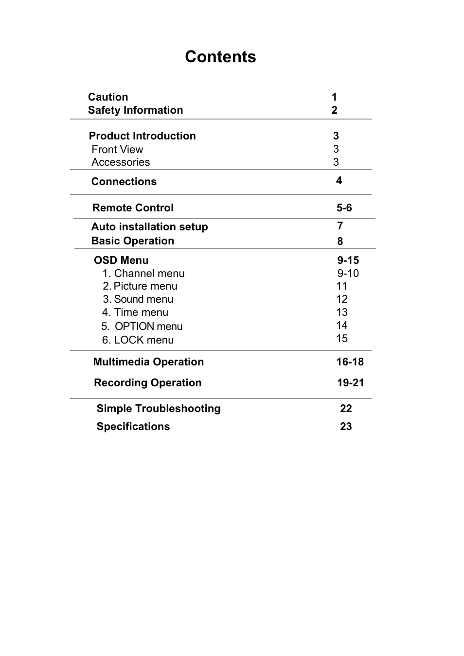 Curtis LCD3957UK User Manual | Page 2 / 26