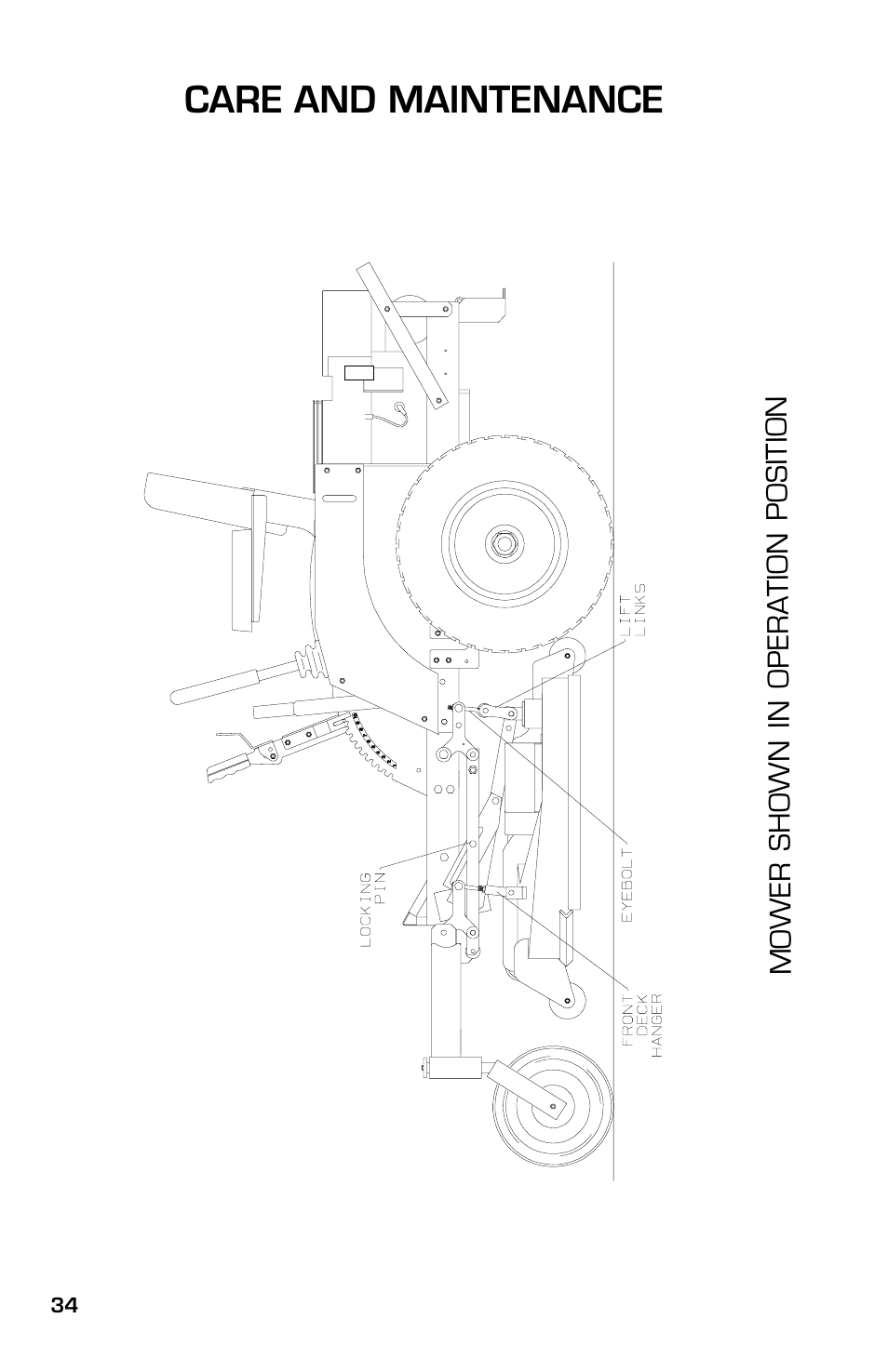 Care and maintenance | Dixon ZTR 7525 User Manual | Page 34 / 40