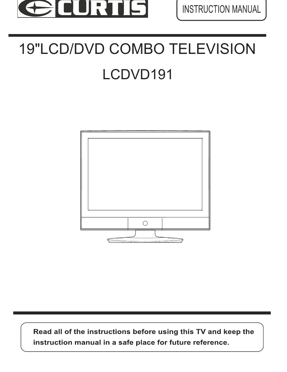 Curtis LCDVD191 User Manual | 23 pages