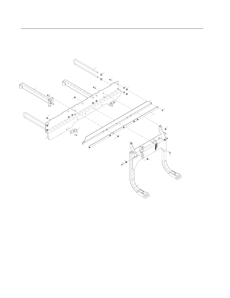 Hitch assembly | Dixon 114863 - DCK3 User Manual | Page 22 / 40