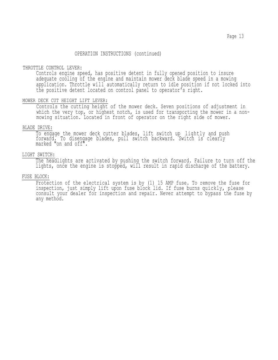 Dixon 503 User Manual | Page 16 / 33