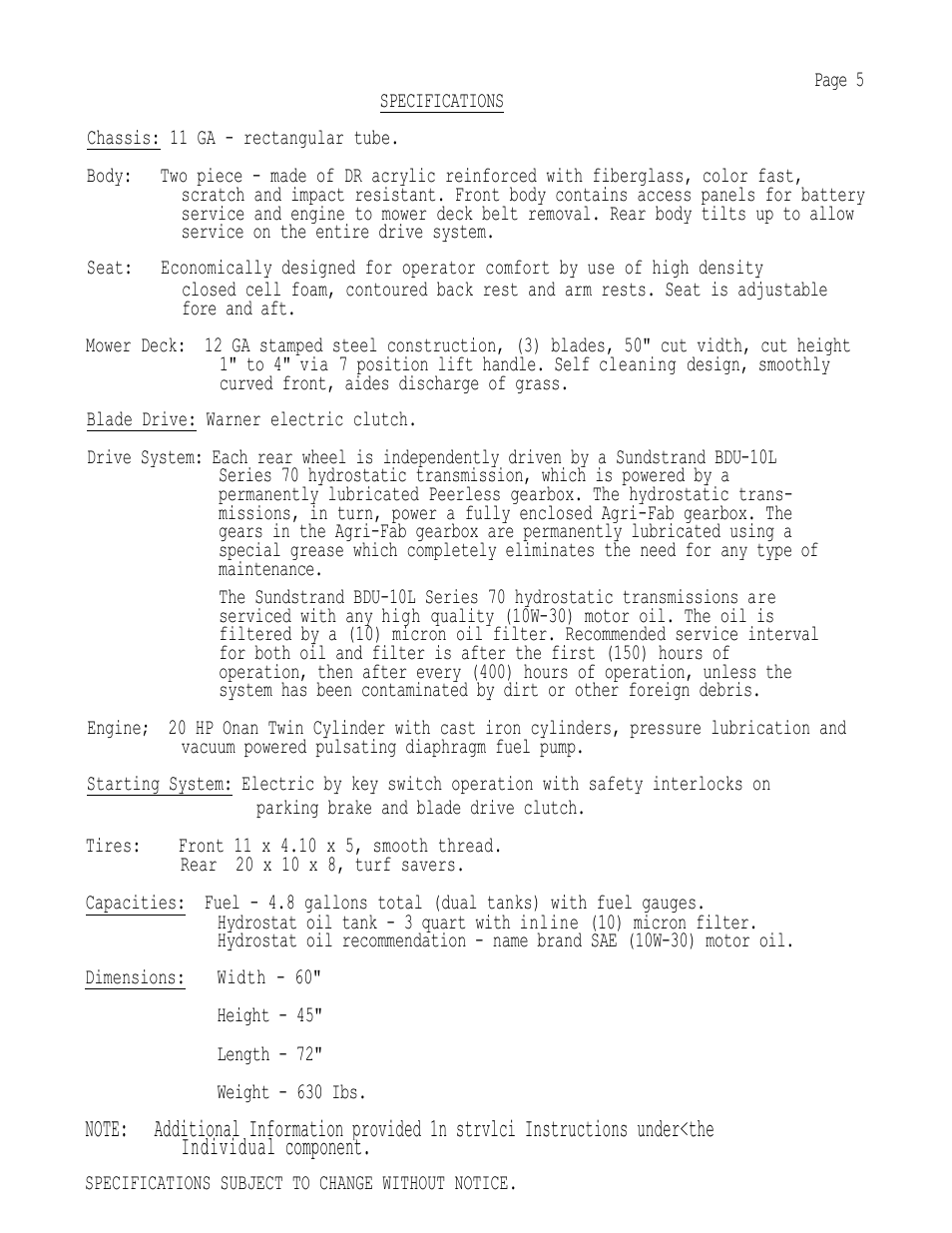 Dixon 503 User Manual | Page 8 / 33