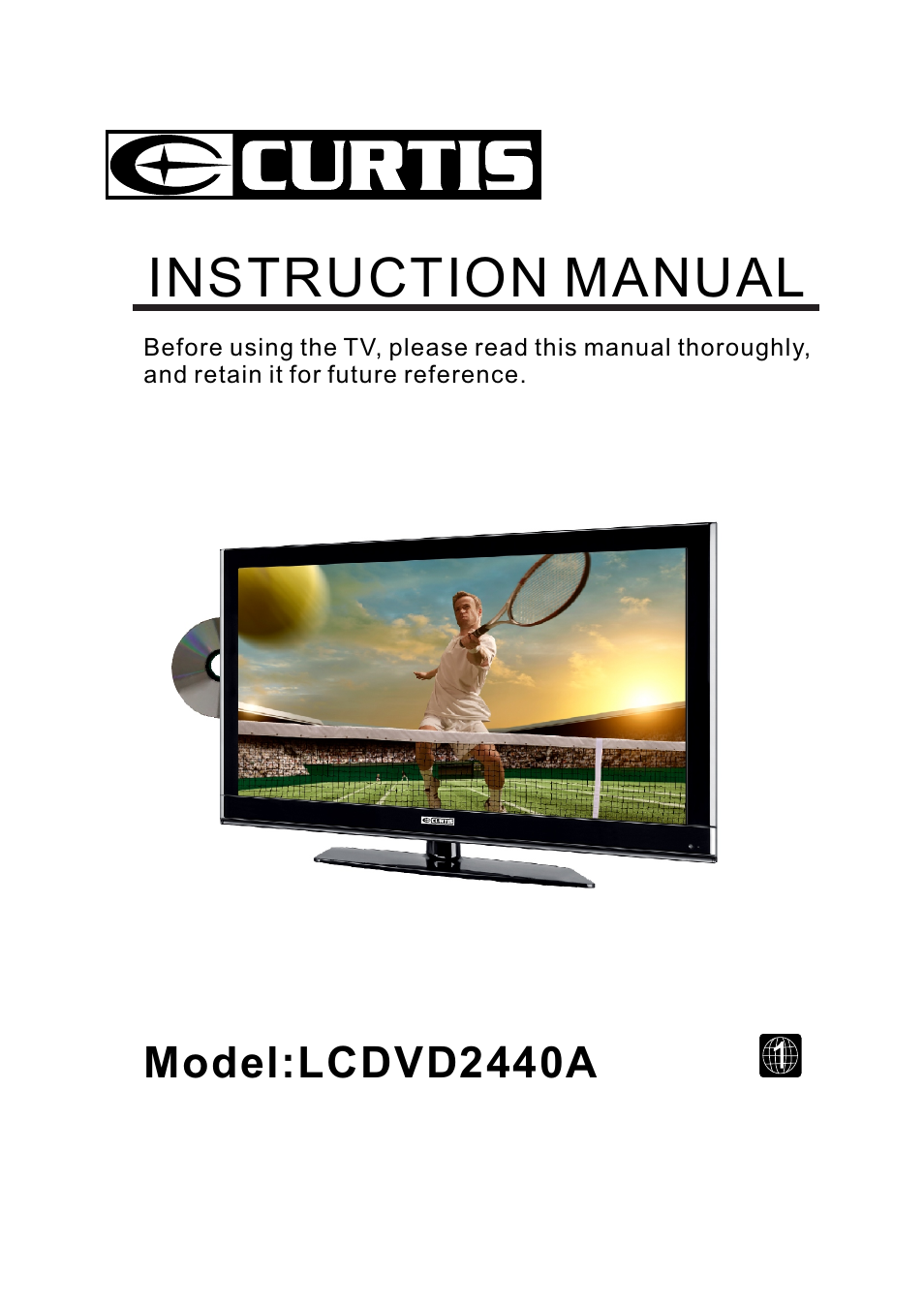 Curtis LCDVD2440A User Manual | 45 pages