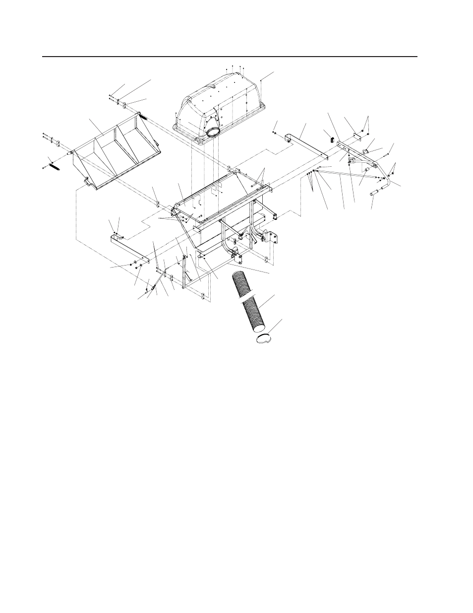 Repair parts, Hopper assy, Hopper assembly | Dixon DFS 114883 User Manual | Page 12 / 16