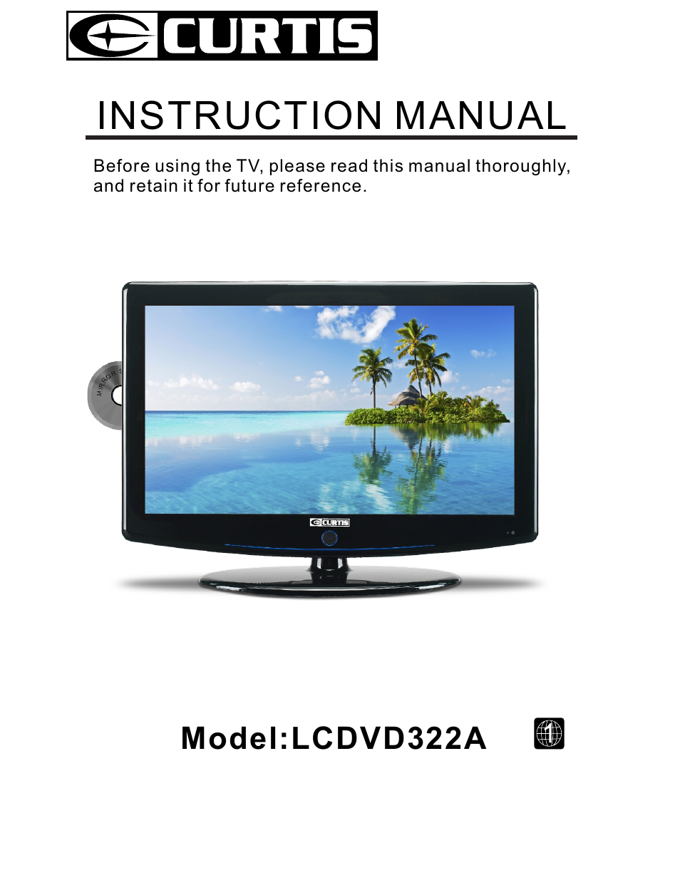 Curtis LCDVD322A User Manual | 45 pages