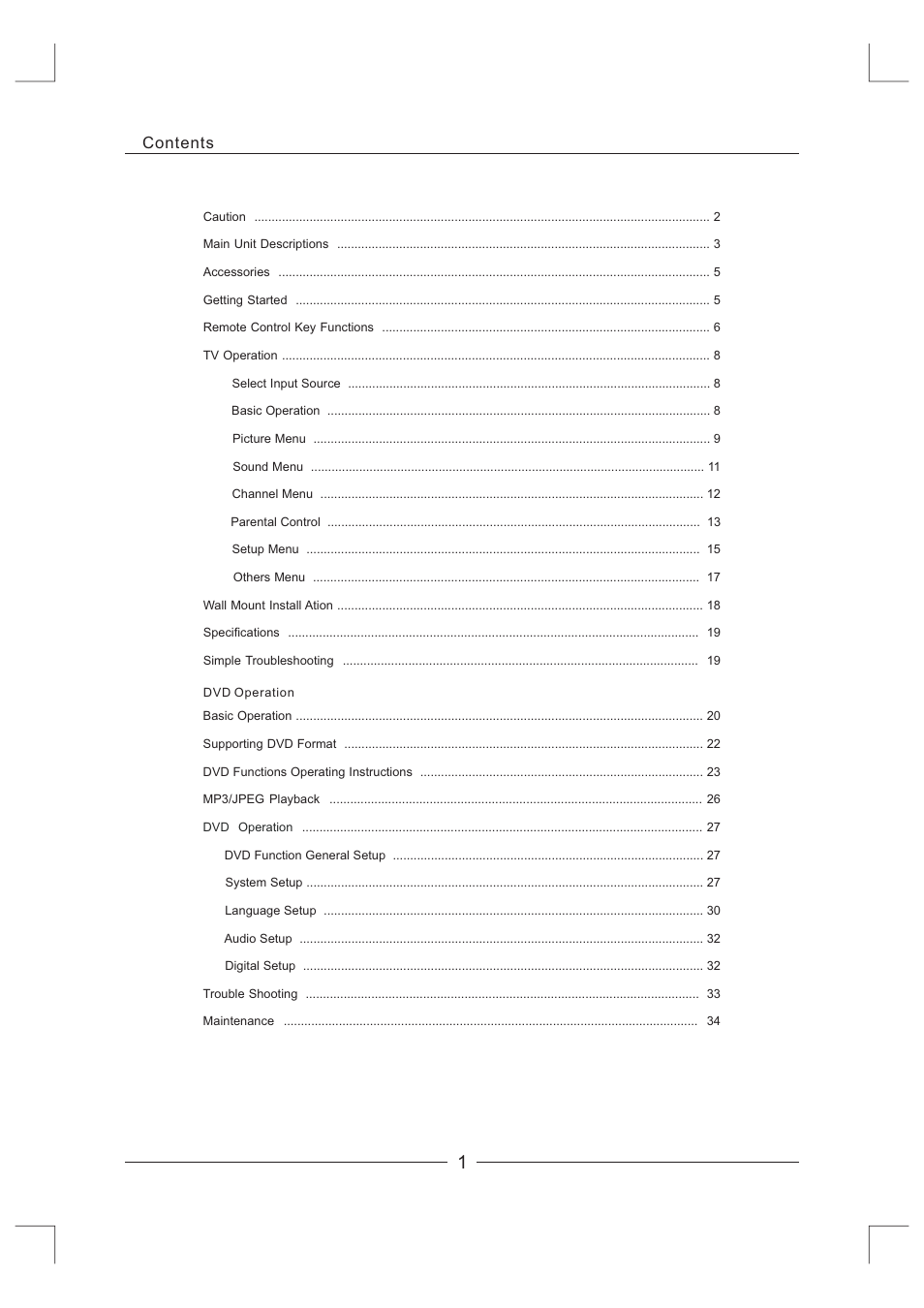 Curtis LCDVD326A-2 User Manual | Page 2 / 36