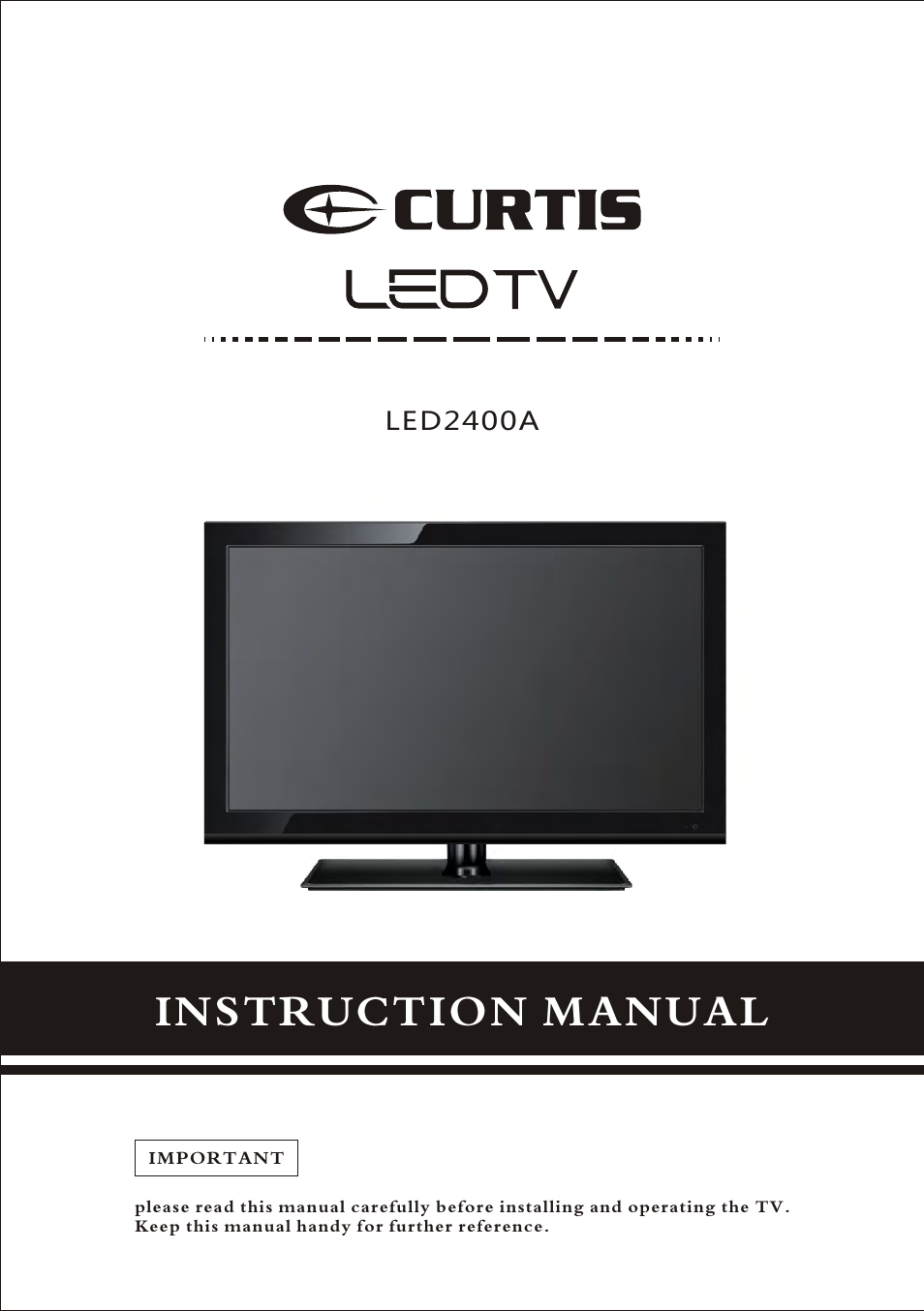 Curtis LED2400A User Manual | 38 pages