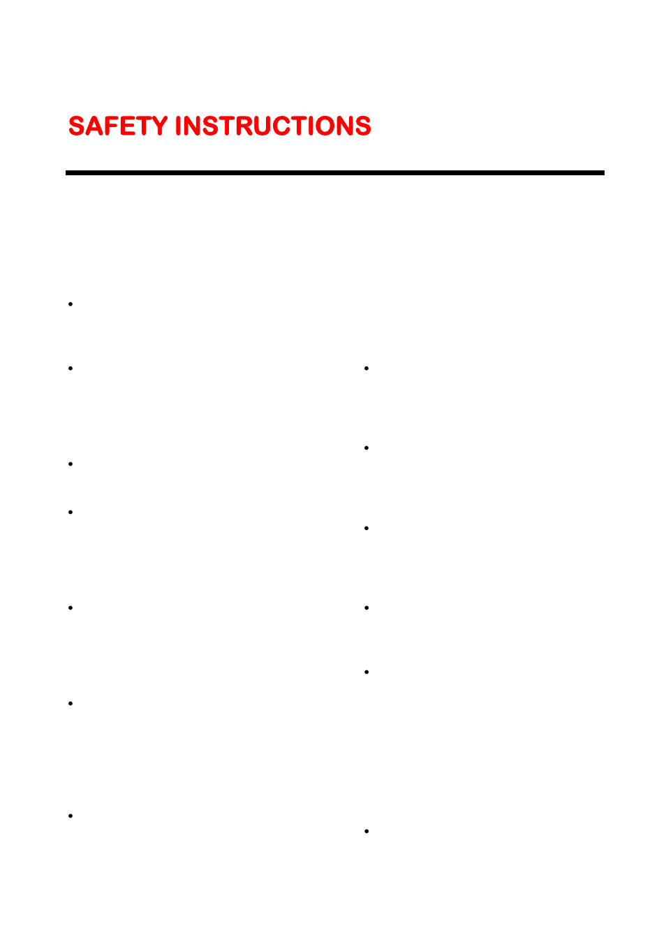 Safety instructions | Curtis LED2400A User Manual | Page 3 / 38