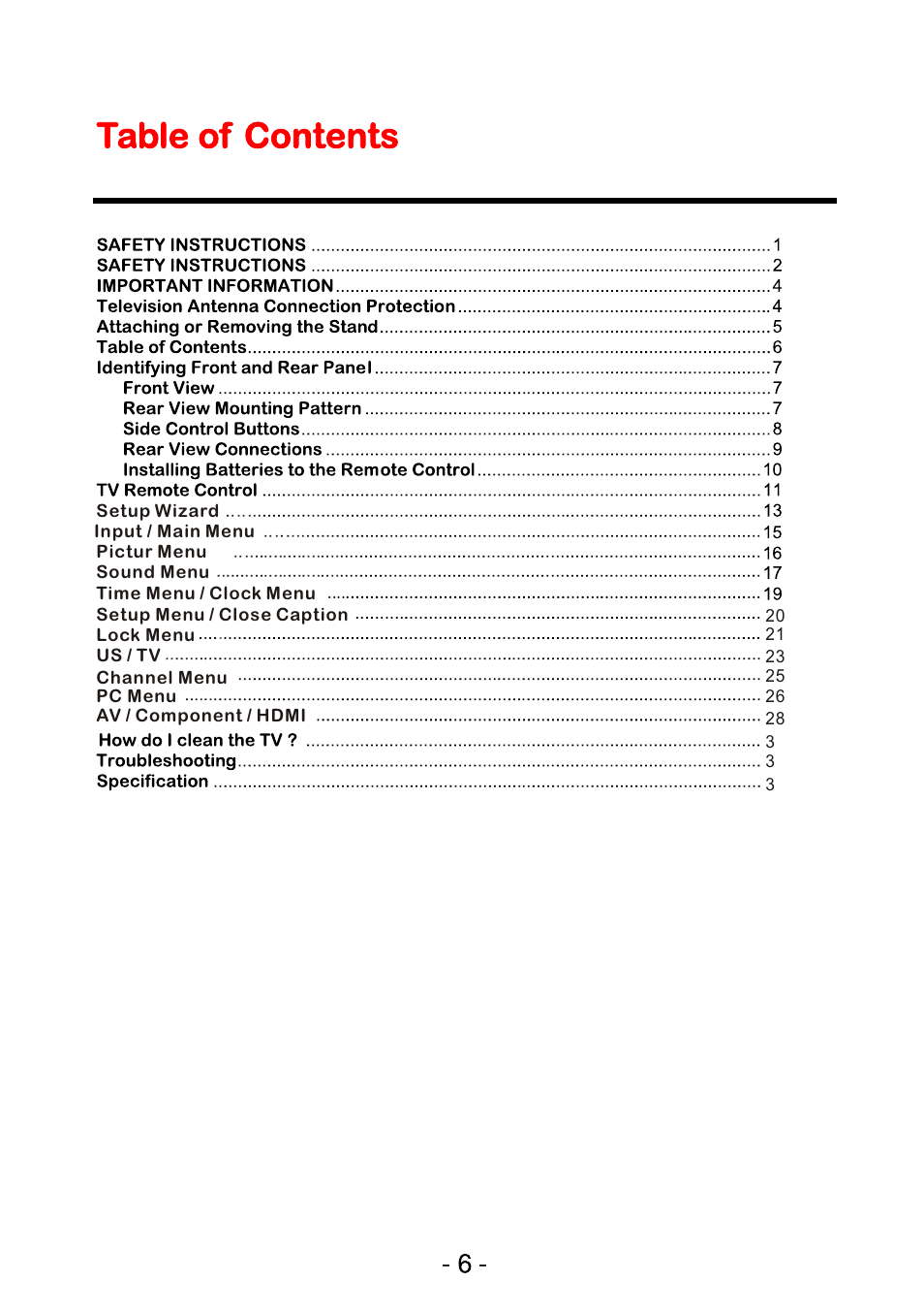 Curtis LED2400A User Manual | Page 7 / 38