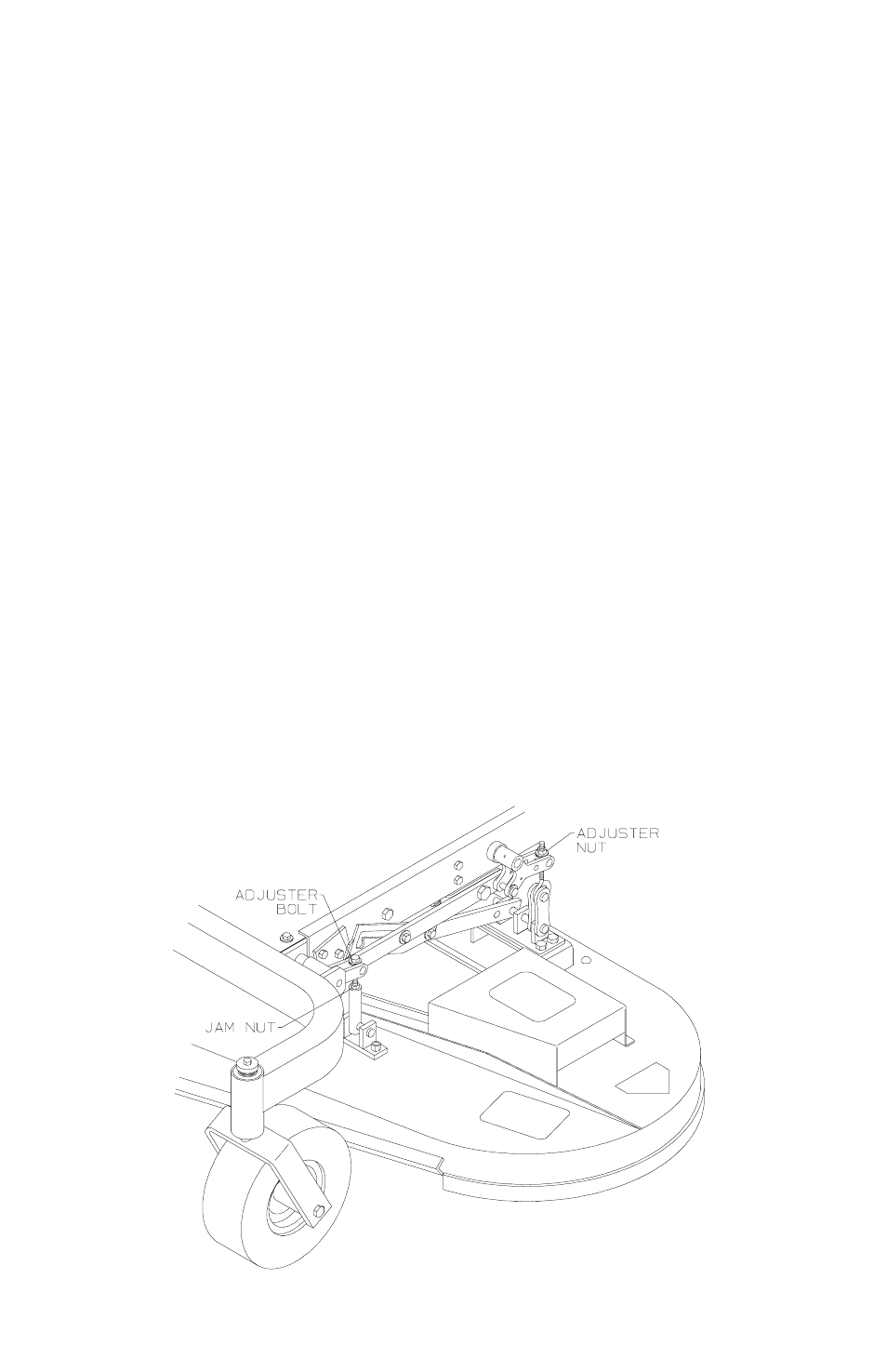 Care and maintenance, Leveling the deck | Dixon 61935-0603 User Manual | Page 38 / 44