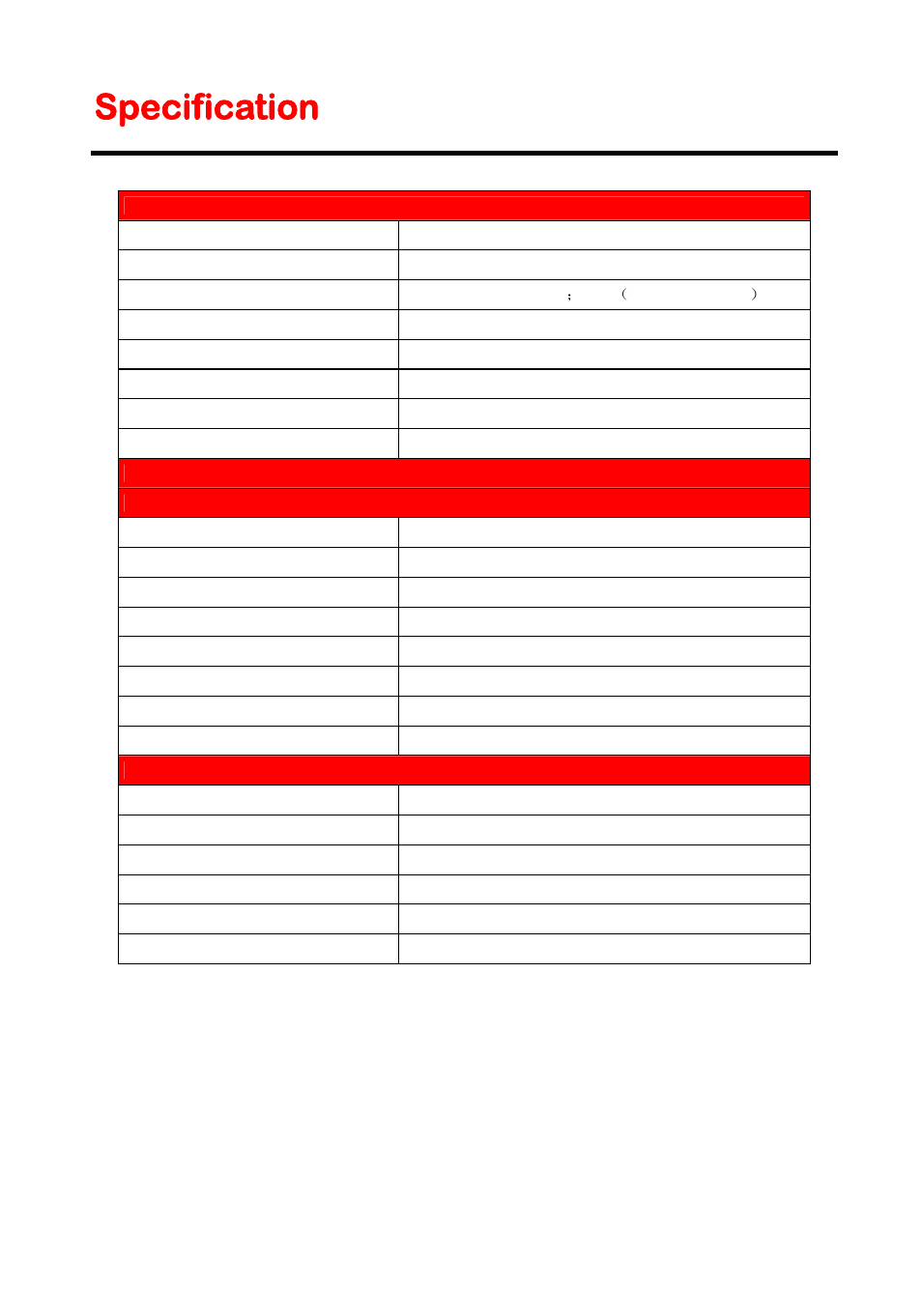 Specification | Curtis LEDVD2488A User Manual | Page 46 / 47