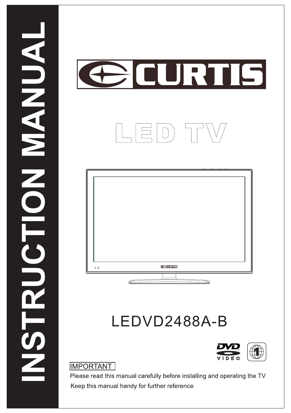 Curtis LEDVD2488A-B User Manual | 30 pages