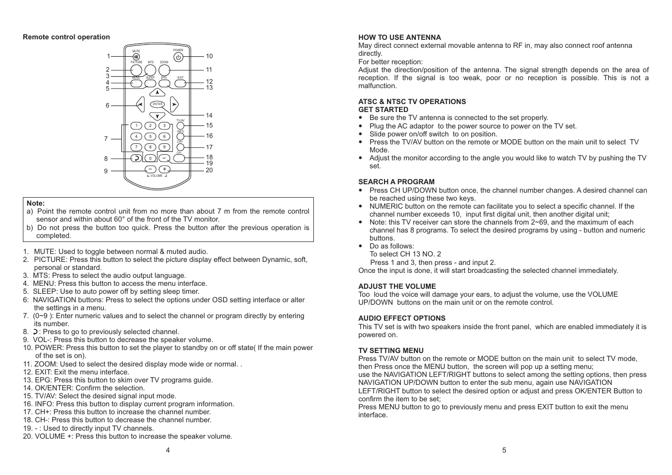 Curtis RT701A User Manual | Page 3 / 5