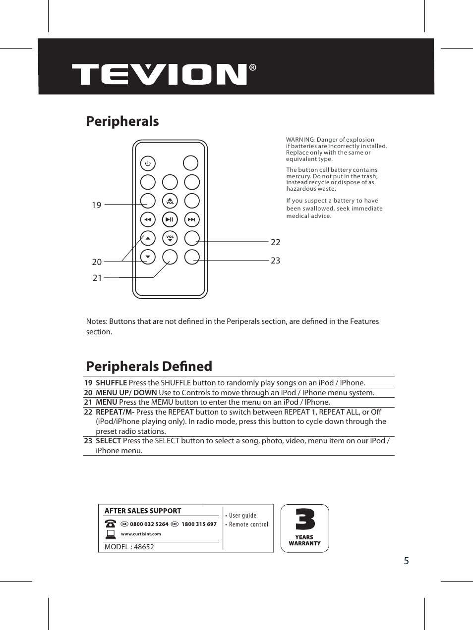 Peripherals peripherals defined | Curtis IP320UKT User Manual | Page 7 / 16