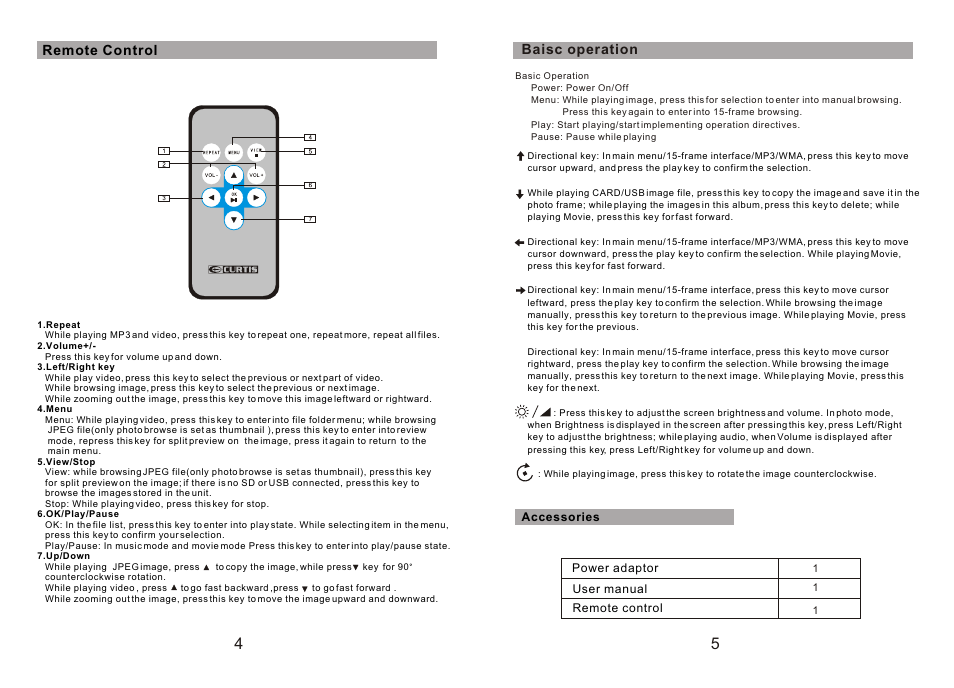 Ò³ãæ 4 | Curtis DPB702A User Manual | Page 4 / 7