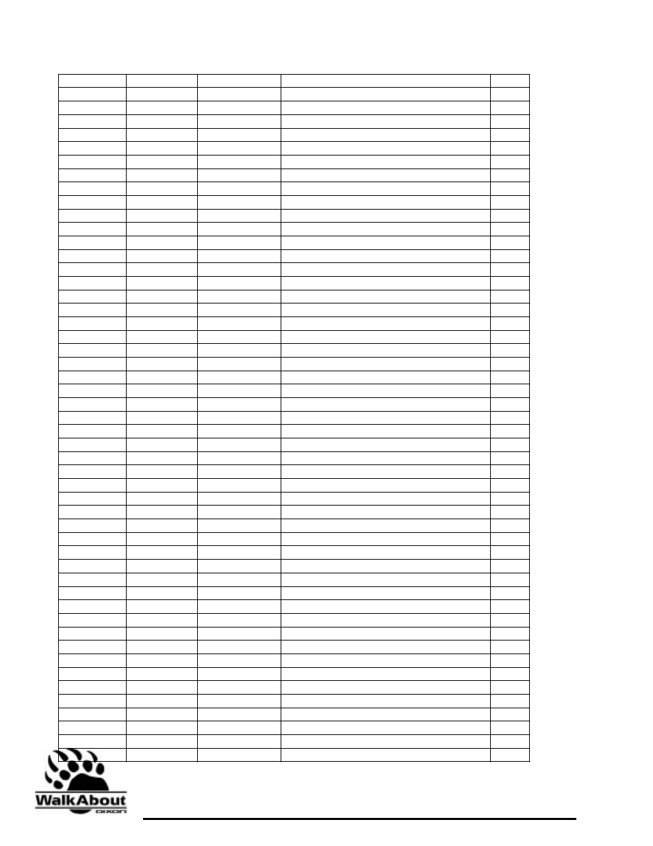 48” front deck assembly | Dixon 36 & 48 User Manual | Page 29 / 44