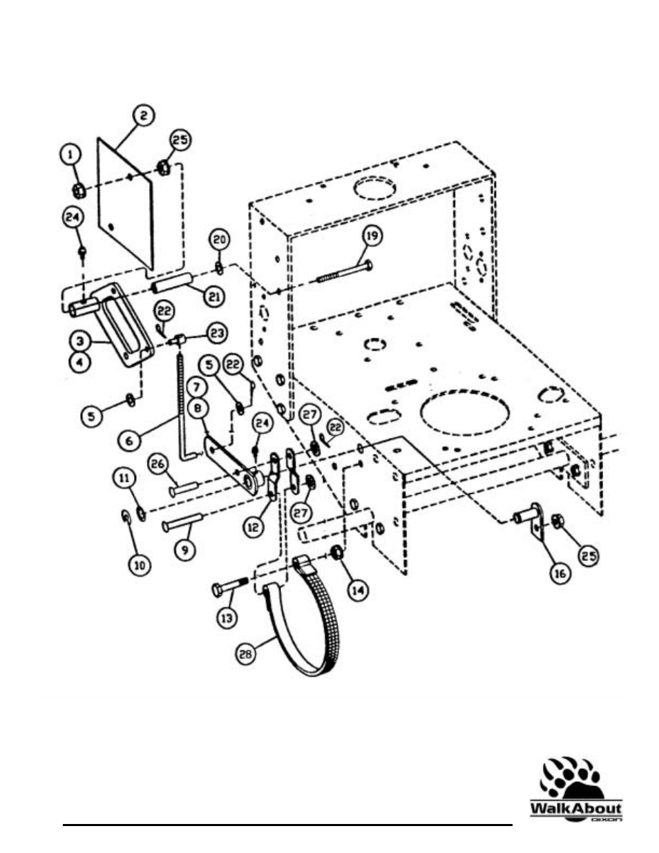 36” & 48” brake assembly | Dixon 36 & 48 User Manual | Page 30 / 44