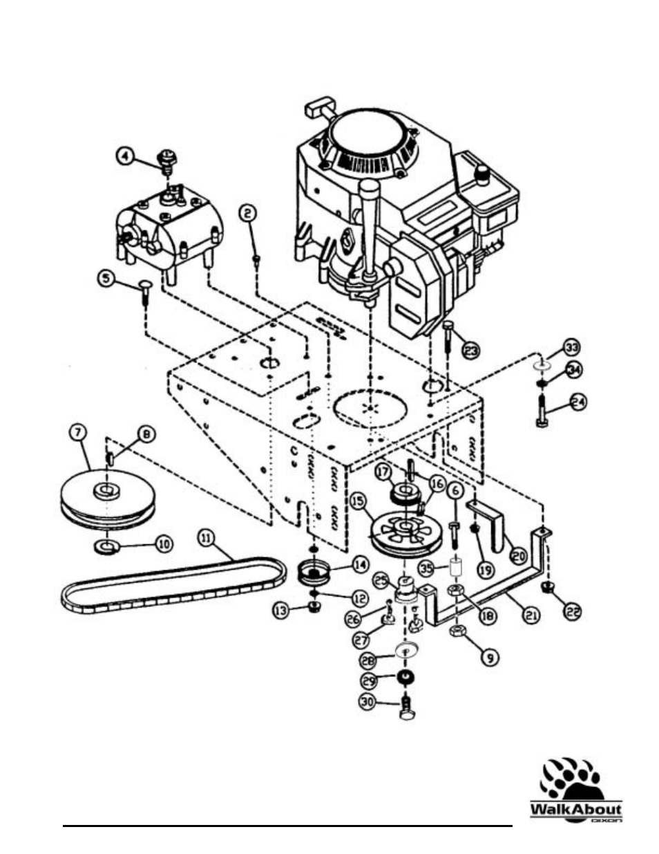 36” & 48” rear deck assembly | Dixon 36 & 48 User Manual | Page 34 / 44