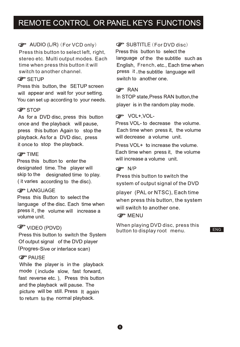 页面 11 | Curtis DVD2047 User Manual | Page 11 / 12