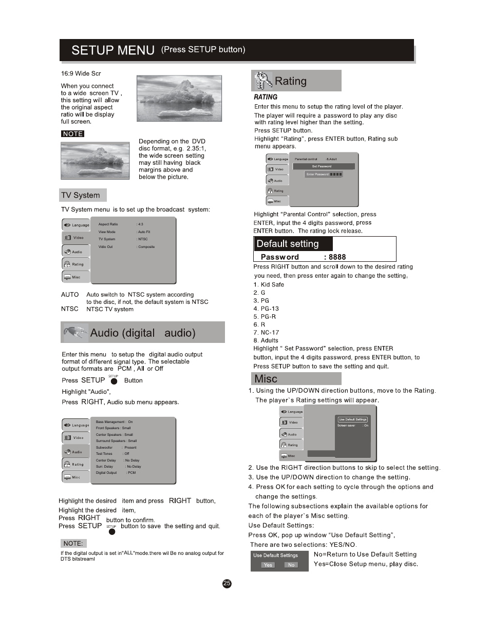 Curtis DVD5088 User Manual | Page 29 / 32