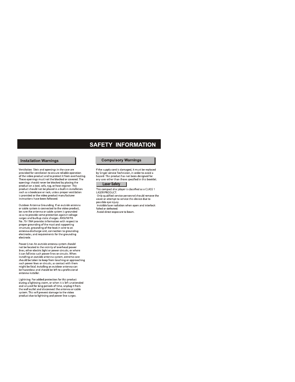 Curtis DVD5091 User Manual | Page 3 / 30