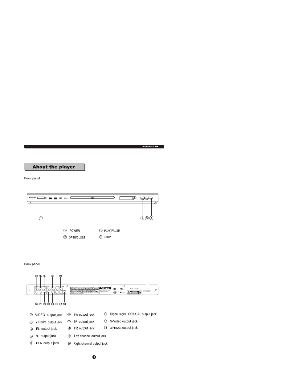 Progressive, S c a n, Power consumption 15w | Curtis DVD5091 User Manual | Page 8 / 30